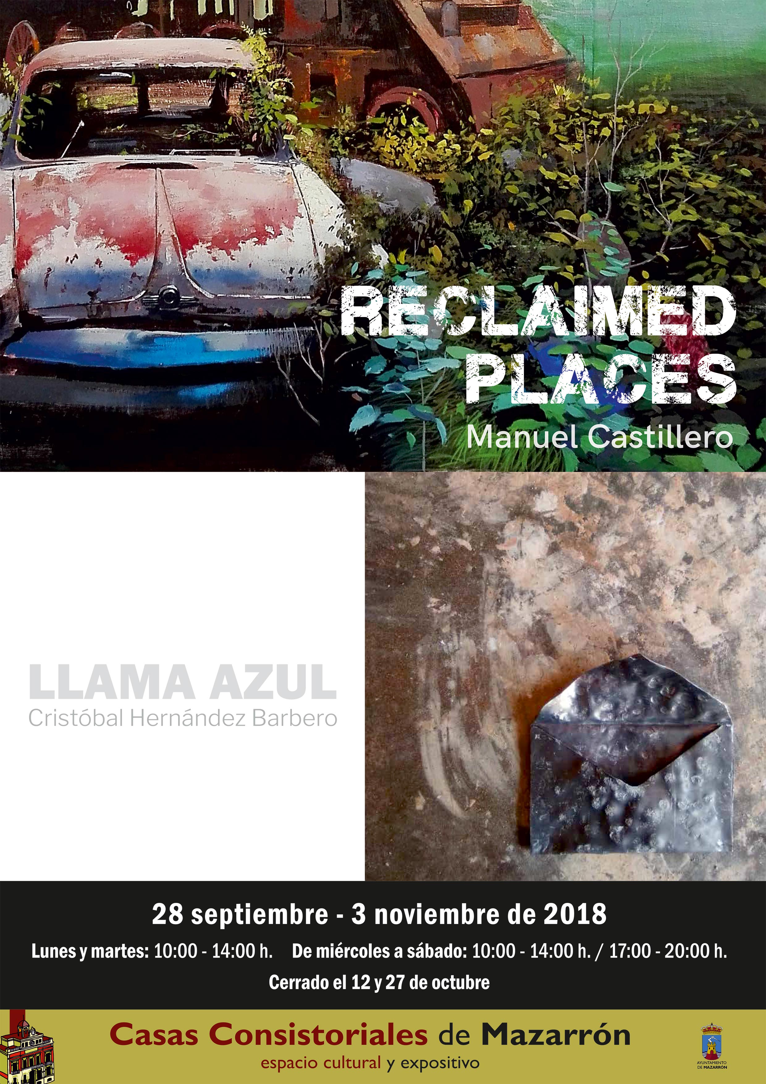 Exposición ‘Reclaimed places’ y ‘La Llama azul’ en Casas Consistoriales de Mazarrón