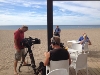 A BRITISH TELEVISION  FILMS A PROGRAM IN  BOLNUEVO ADDRESSED TO PEOPLE WHO LOOK FOR A PROPERTY OUTSIDE OF THEIR COUNTRY