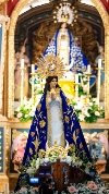 La Purísima de Bolnuevo procesiona por el casco histórico de Mazarrón en el Día del Milagro