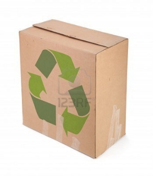 reciclaje carton comercial caja