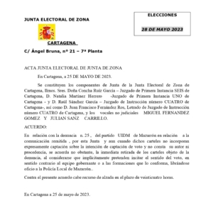 26_05_2023_Acuerdo Junta de Zona Cartelería Electoral