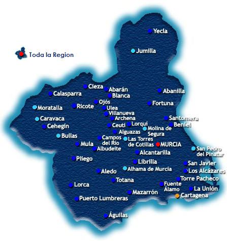 mapa región