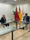 Nuestro alcalde de Mazarrón, Ginés Campillo, se reúne con el presidente de la Región, Fernando López Miras