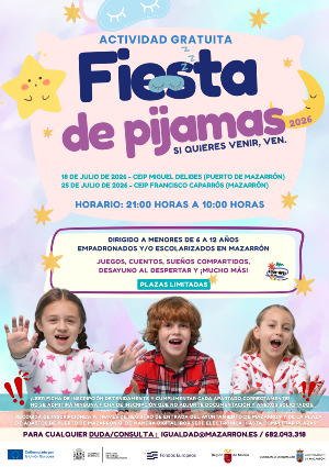CARTEL FIESTA DE PIJAMAS 2026