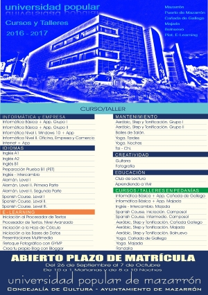 CARTEL CURSOS UP