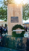 Mazarrón honra la memoria de sus mineros fallecidos en accidentes laborales con la inauguración de un monumento en la Plaza del Salitre