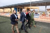 Finalizan las obras para instalar una pérgola metálica en el graderío del Complejo Deportivo de Mazarrón