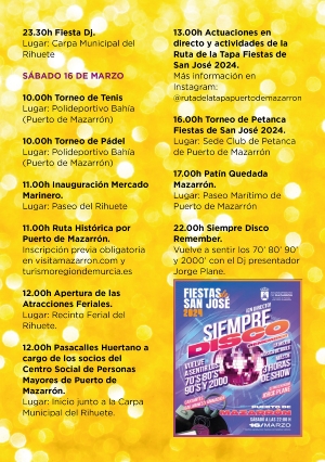 FIESTAS SAN JOSE 2024. Folleto A5-04