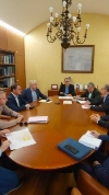 El encauzamiento de la rambla de los Aznares y el desarrollo de Bahía 3 y 5 centran la reunión del alcalde de Mazarrón con el presidente de la CHS