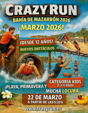 Cartel Crazy Run Bahía de Mazarrón 2026