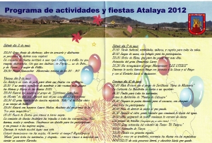 ATALAYA PROGRAMA FIESTAS