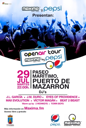 OpenAirTour_MAXIMA-PEPSI redes sociales