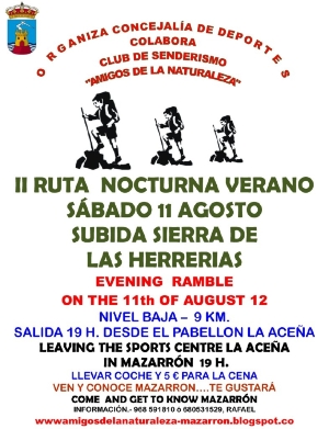 RUTA SENDERISTA AGOSTO