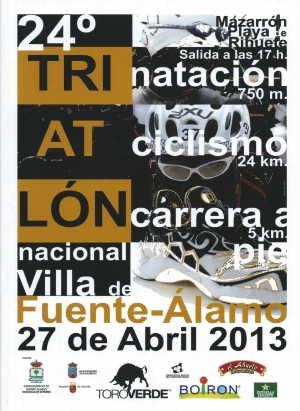 TRIATLON FUENTE ALAMO 2013 CARTEL